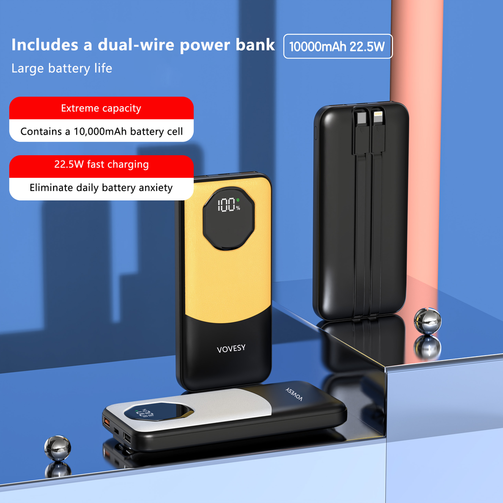 YX01 10000mAh Portable Charger Power Bank