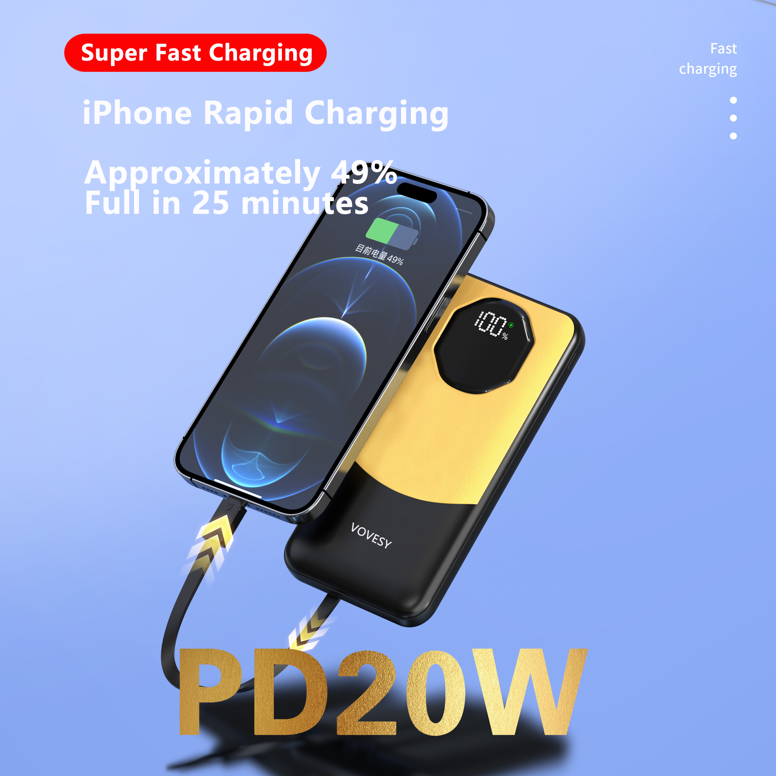 YX01 10000mAh Portable Charger Power Bank