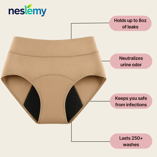 🎄 Christmas Mega Sale 70% OFF | NESLEMY™ 100% Leak-Proof Underwear 4-Pack 🎁