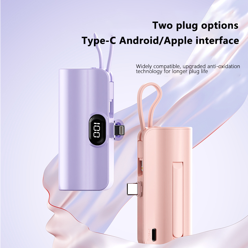 iPhone17 Mini1 Power Bank 5000mAh for Lightning Type-C