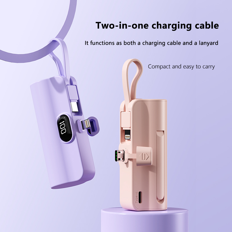 iPhone17 Mini1 Power Bank 5000mAh for Lightning Type-C