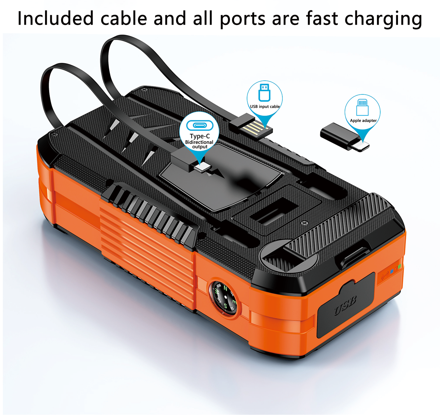 50000mAh Solar Power Bank