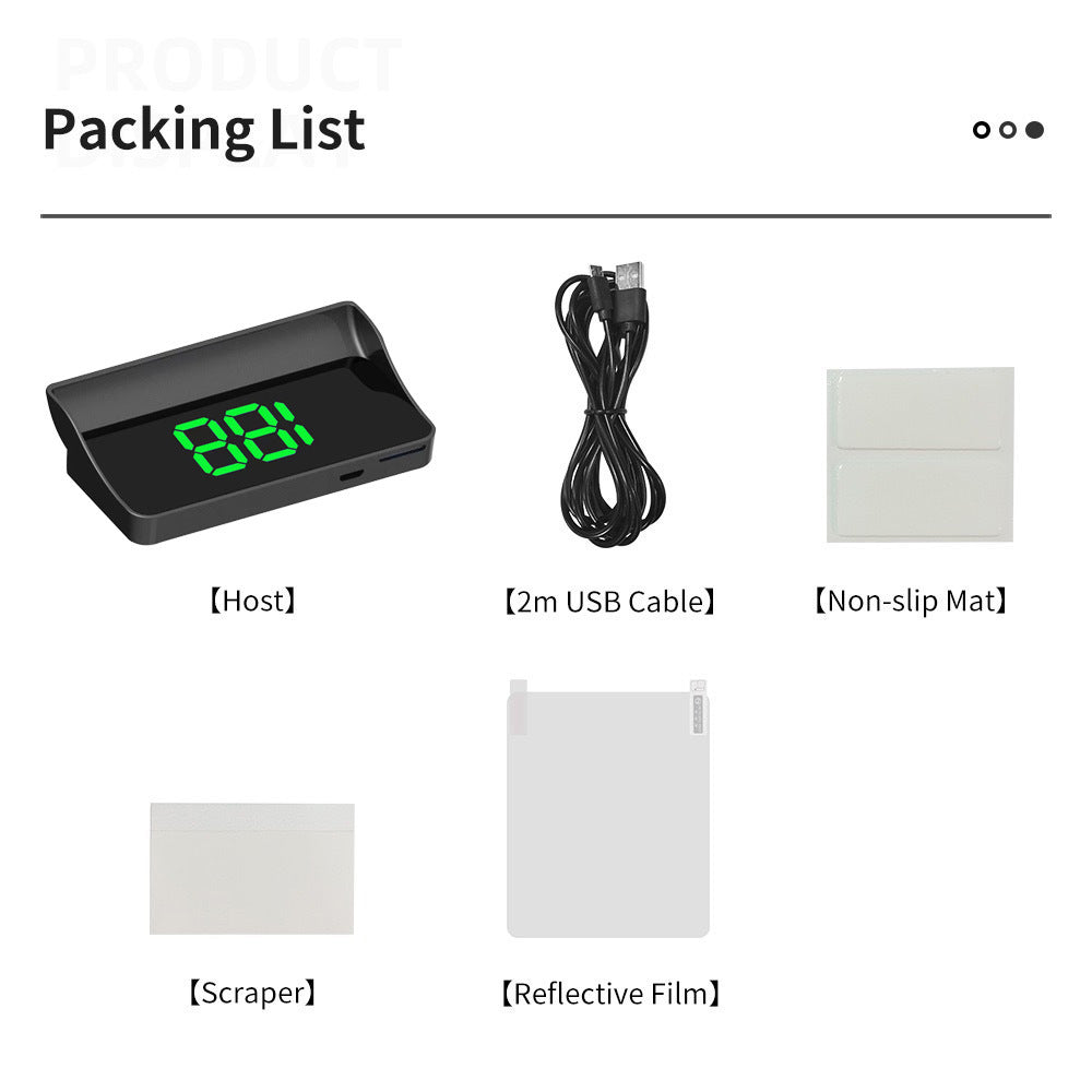 Head up Display Car GPS Digital Speedometer