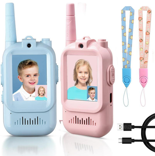 👧📟Video Walkie Talkies for Kids – 2 Pack | 🎥Fun Communication & Adventure Ready!
